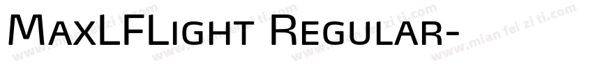 MaxLFLight Regular字体转换